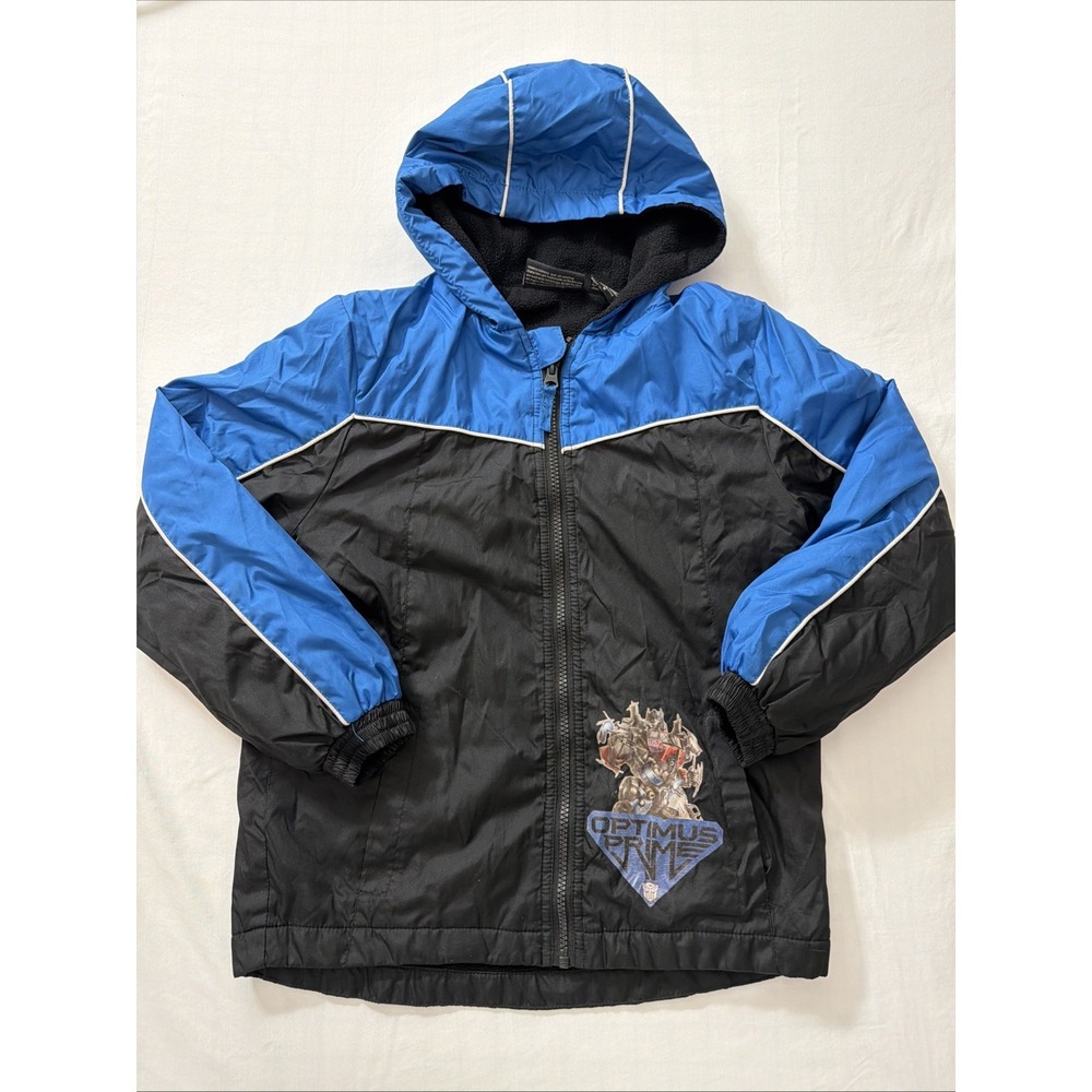 Transformers Optimus prime kids jacket Black black size 8 2011 Vintage‎ Relic